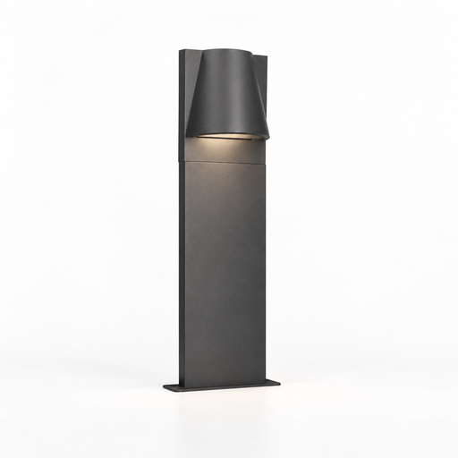 [FL-PX-0102-ANT] Bolardo IP44 Kala 500mm GU10 7W Gris Urbano