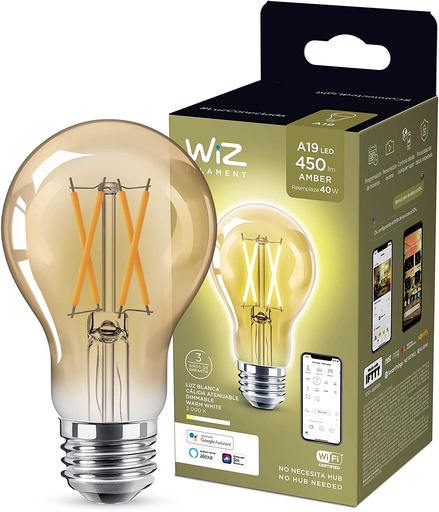 [WI-929002265911] Bombillo A19 VINTAGE / Luz cálida controlable por WiFi