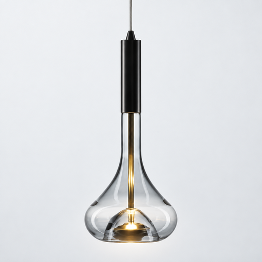 Lampara colgante Bell pequena 1x4W 3000K 120V on-off  φ20*H200cm（cuerpo H=49cm)
