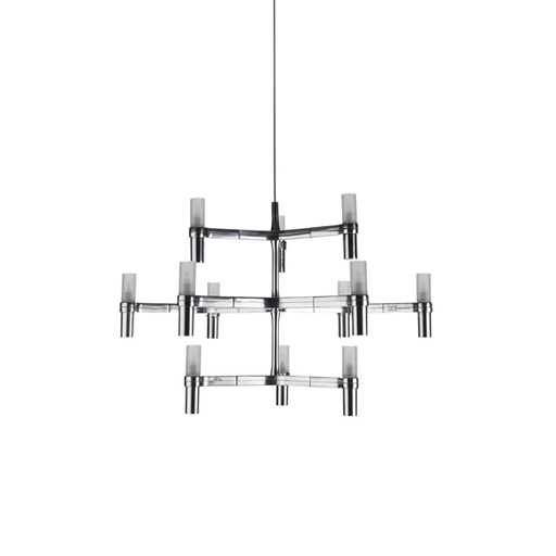 [NM-CRO HLT 51] Lámpara colgante Crown Minor 12xG9 aluminio pulido