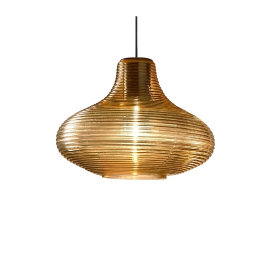 Lámpara colgante Emma sin rosetón estructura negra