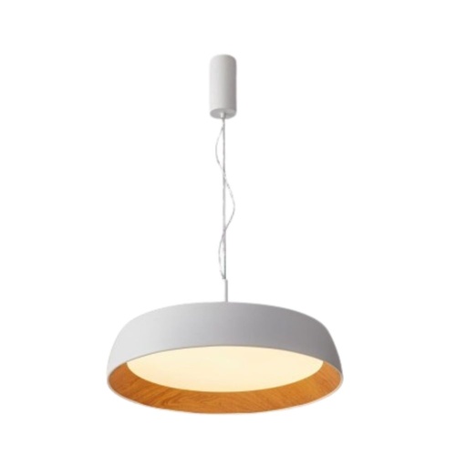 [HO-5629-840RP-WH+WG-3+4-DT] Lámpara colgante redonda luz directa Led 120V 5629 difusor opal 3000K/4000K atenuable triac
