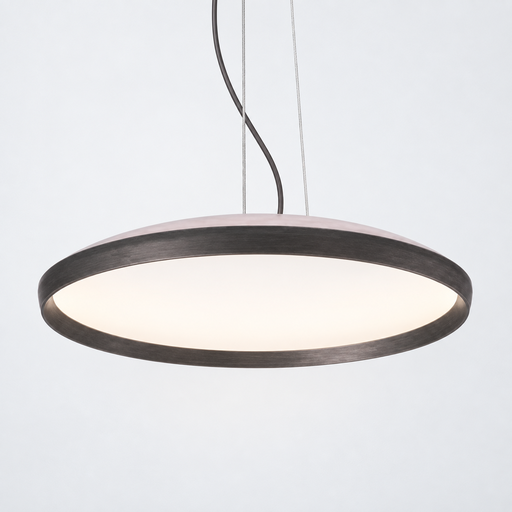 Lampara Colgante redonda luz directa Led 120V 5664 difusor prismático 3000K/4000K atenuable Triac