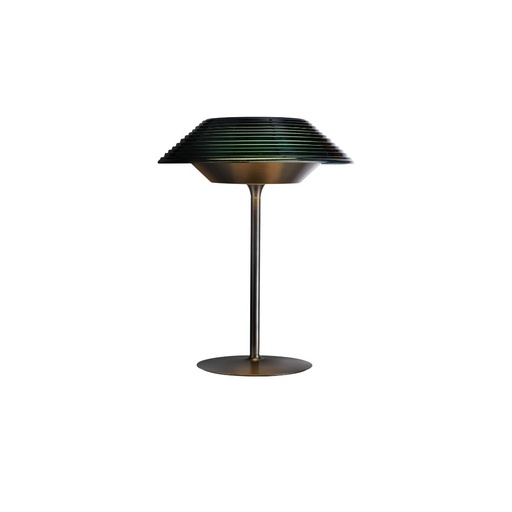 [CD-3028T-LED-GM] Lampara de mesa Plato 1x12W 3000K 120V on-off  ∅45*H200 Gris