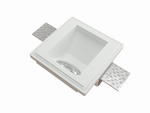 [VY-D0106] Lámpara empotrable cuadrada wall washer "yeso" 12x12x6.5cm con sócate GU10