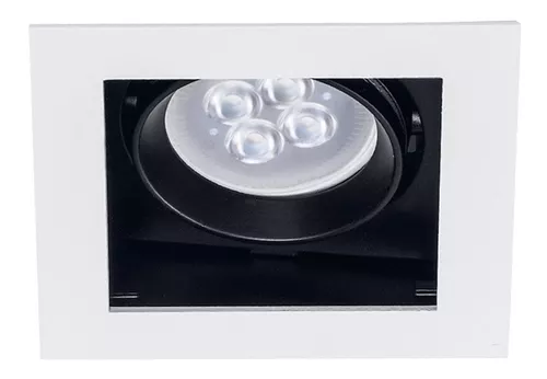 [FL-TC-1400-BLA] Lámpara empotrable dirigible Cardan blanca GU10