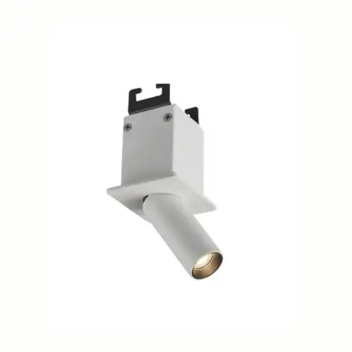 [RY-SL74291/3W-3K-ND-WH] Lámpara empotrable dirigible cuadrada blanca 49x44x63mm hueco 40x35mm led 3W 3000 24° IP20 100-240V on-off