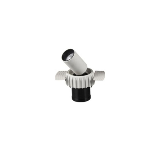 [RY-SL74079/7W-3K-DT-WH] Lámpara empotrable dirigible redonda blanca sin marco Ø87x87mm hueco Ø90mm led 7W 3000 35° IP20 100-240V atenuable triac