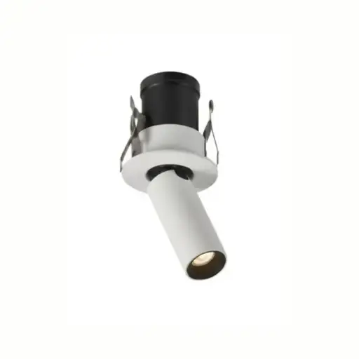 [RY-SL74292/3W-3K-ND-WH] Lámpara empotrable dirigible redonda blanca Ø44x47mm hueco Ø35mm led 3W 3000 24° IP20 100-240V on-off