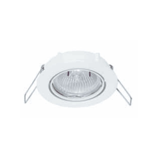 [FL-TC-0135-BLA] Lampara empotrable downlight Sound Plus ajustable GU10 blanca
