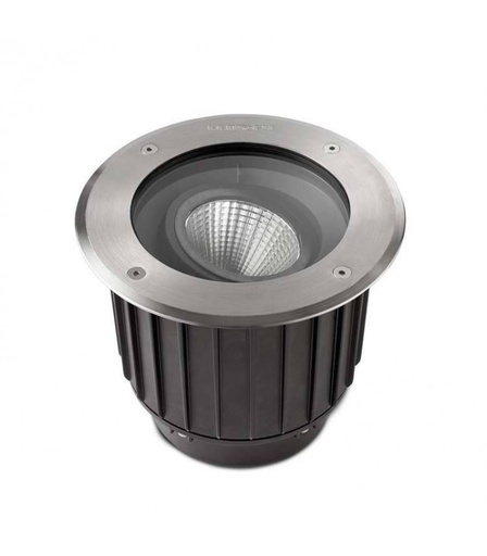 Lampara empotrable en piso Gea Ø223MM Cob Led 23W Aluminio y Acero IP65/IP67