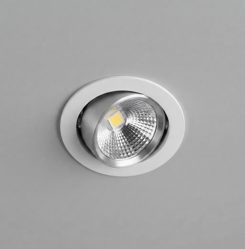 [LC-AG12-18W9F1OU14] Lampara empotrada Play Round Adjustable 17.7W 3000K CRI90 47º on-off blanca IP23