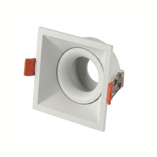 Lámpara empotrada cuadrada 90x90mm para GU10 (con sócate) OS-TS12