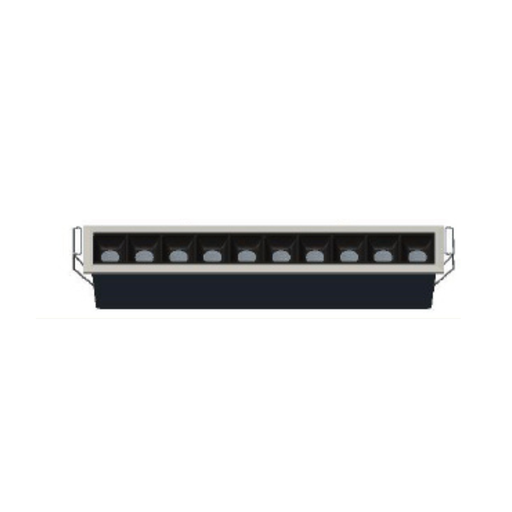 Lámpara empotrada cuadrada fija led 15x2W 100-277V DLBAR