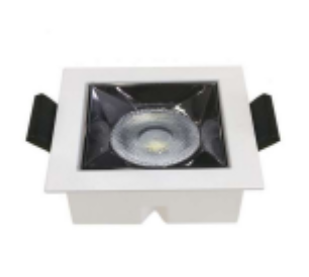 Lámpara empotrada cuadrada fija led 1x2W 100-277V DLBAR