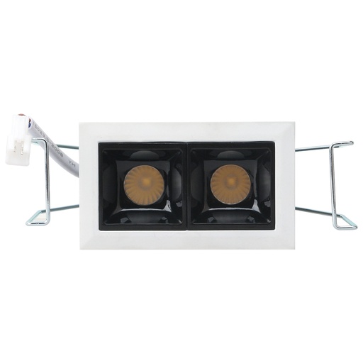 Lampara empotrada cuadrada fija led 2x2W 100-277V DLBAR