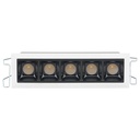 Lampara Empotrada cuadrada fija led 5x2W 100-277V DLBAR