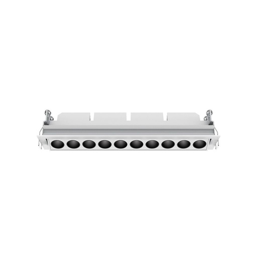 Lámpara empotrada dirigible 304x70mm 24W 1400lm 3000K CRI90 40° con driver 0-10V 100-250V TE-FRG10