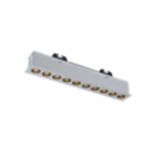 [RY-SL74336/10×2.5W-3K-DT-WH] Lámpara empotrada downlight 316x44x63mm hueco 310x35mm 10x2.5W 3000K CRI90 30° con driver triac 100-277V