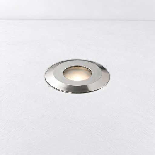 Lampara empotrada en piso IP65 Gea Signaling 100-240V 60mm 1W aluminio anodizado 52lm