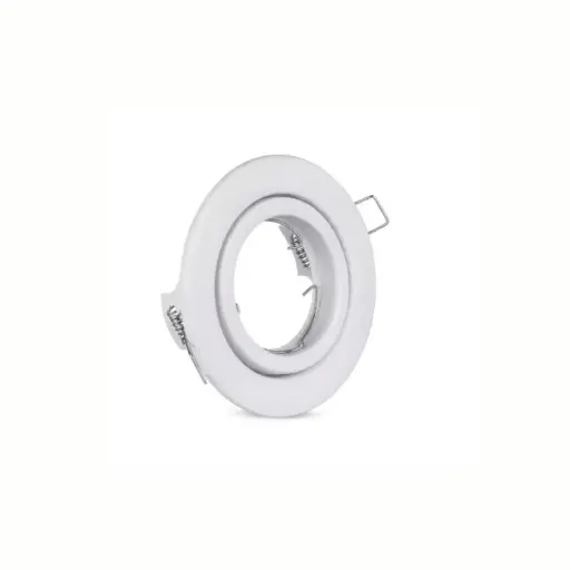 [LY-ZC507-WH] Lámpara empotrada redonda dirigible D=86mm GU10 blanca