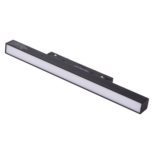 Lámpara lineal luz difusa negra para riel 48V CRI90 120° KD-L20/FG