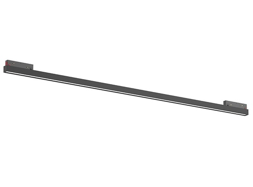 Lámpara lineal luz difusa negra para riel 48V CRI90 TE-NFL