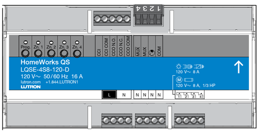 [LT-QSN-4S16-S] Modulo QSN (120V~ 4 Zonas Switch 16A)