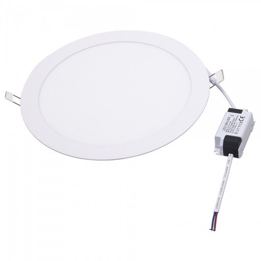 [KD-PANEL-R-170-DT-4K] Panel empotrable redondo Ø170*12mm 12W 1080lm 4000K atenuable Triac 85-265V Hueco Ø155mm KD