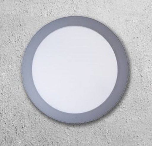 Plafon Umberta D=350 mm IP66 con 1 bombillo led 17W 2350lm 25000 hrs 100-240V GX53