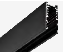 Riel magnético 15mm 48V superficial negro M15