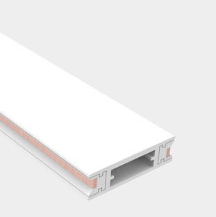 Riel magnético 16mm superficial ultra angosto 16.7x4.5mm ET16