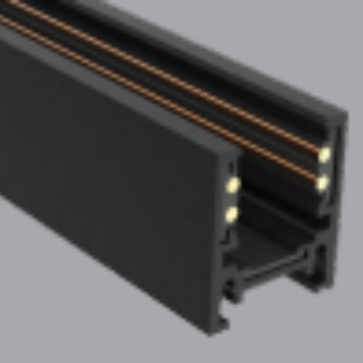 Riel ultra delgado superficial/colgante magnético 48V 4 hilos