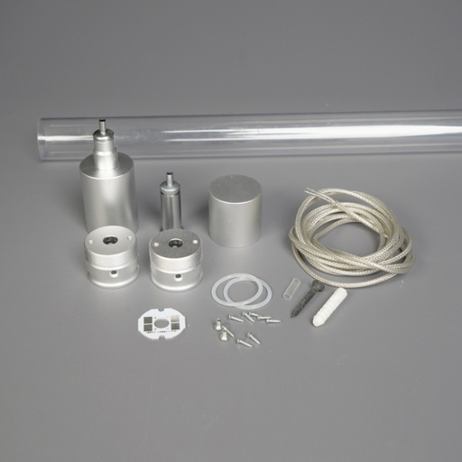 [CO-AS-NNR25LHX-2500] Set de suspension 2m para neon redondo 18mm