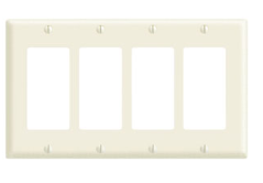 [LV-80412-BL] Tapa 4-gang Blanca