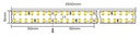 Tira de led 24V 20w/m 2700lm/m 15mm 2.5M D8280-2415