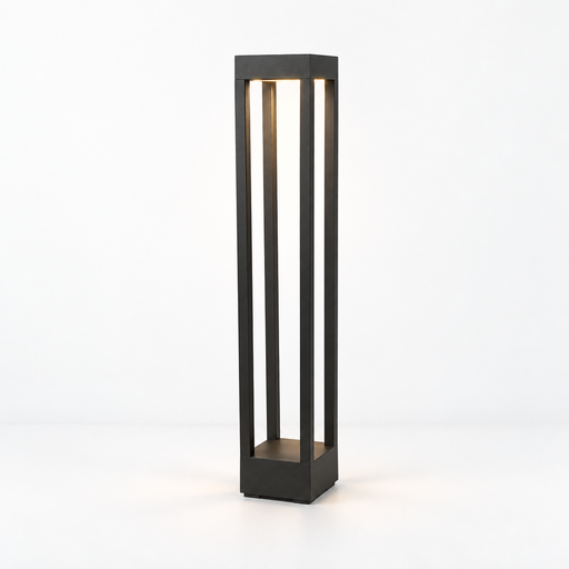 [KD-CPD112-60H10W] Poste 110*110*(H)600mm Negro led 10W 3000K 800lm 85-265V IP65