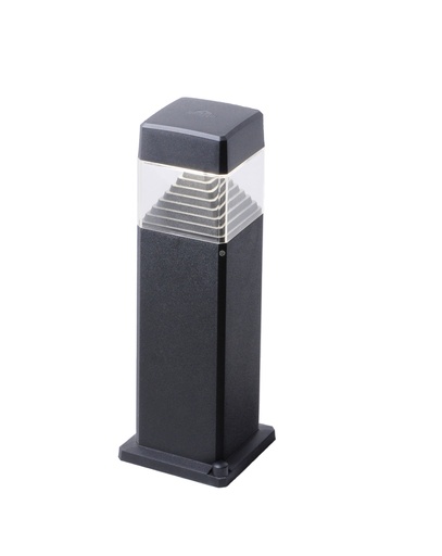Poste Ester 500 IP55 con bombillo led 10W 1300lm 25000 hrs 100-240V GX5.3 D=100mm