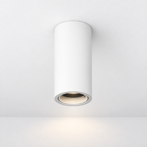 [LY-ZCM102R-WH] Cilindro superficial redondo D=73mm H=86mm GU10 dirigible blanco