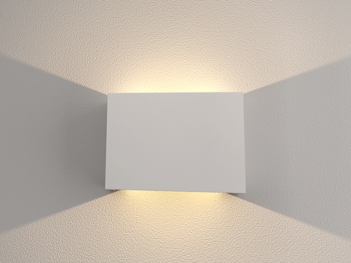 [VY-W0160] Aplique yeso luz directa e indirecta19x5x14mm led 3000K 2x5W