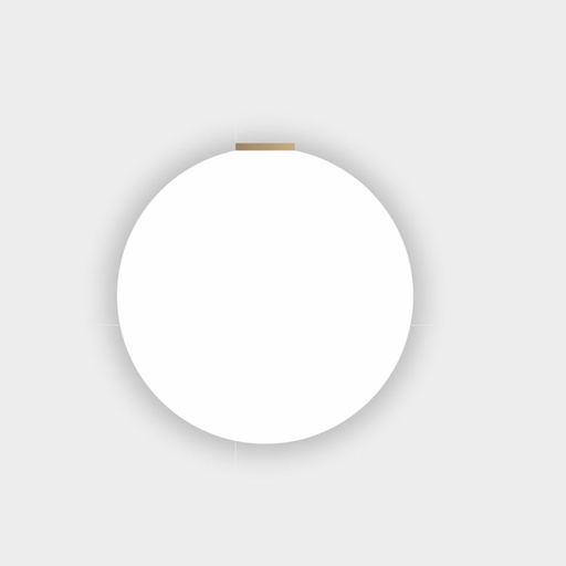 Aplique IP44 globo vidrio blanco led 120V 