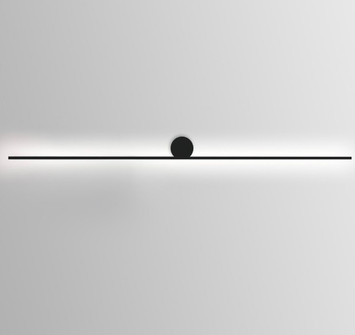 [AU-8613.06.01.BK] Aplique IP44 lineal base redonda 120V