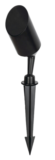 [OS-LDC0120-GU10-BK] Reflector nylon+fibra con pincho IP65 ∅60*346mm GU10 negro 