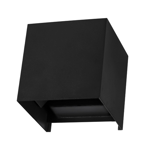 [OS-LBD3010B-6X-BK] Aplique aluminio luz directa-indirecta cuadrado haces de luz variable IP65 100*100*100mm led 6W 294lm 3000K CRI 80 100-240V