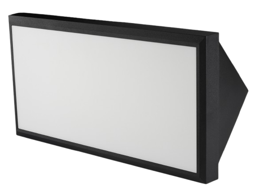 [OS-LBD0180-20-BK] Aplique triangular luz directa y difusa IP65 319*170*114mm led 20W 950lm 3000K CRI 70 100-240V
