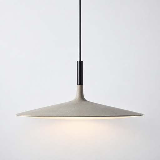 Lámpara colgante cemento GX53 Ø45cm 