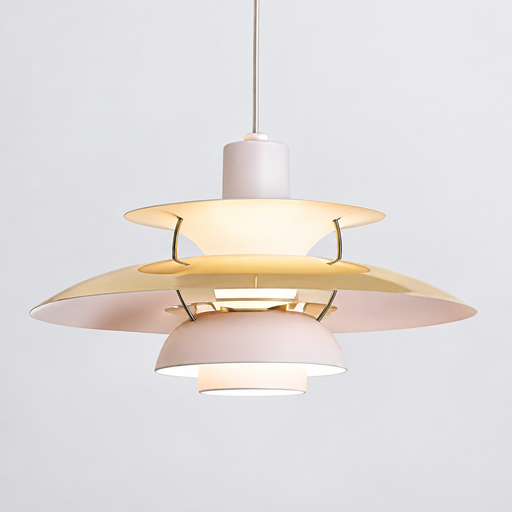 Lámpara colgante Aura Nordik aluminio y bronce E14 ø300×165mm 