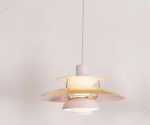 Lámpara colgante aluminio y bronce E27 ø300×165mm 