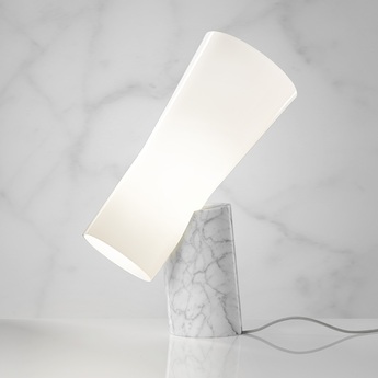 Lampara de mesa Nile vidrio y marmol E27  930lm 