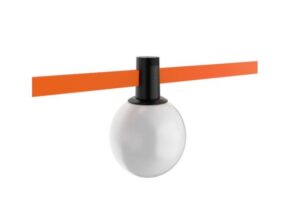 [UR-H042-M8-CX-6W-BK-3K/4K] Globo ø120mm para sistema M8 48V led 6W 3000/4000K 350° CRI90 H040-M8